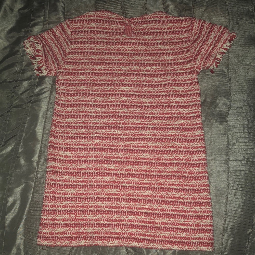Red and white Zara dress